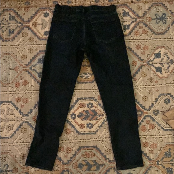 Banana Republic Traveller tapered fit Dark Blue Denim Jeans size 32x34 - Picture 3 of 4